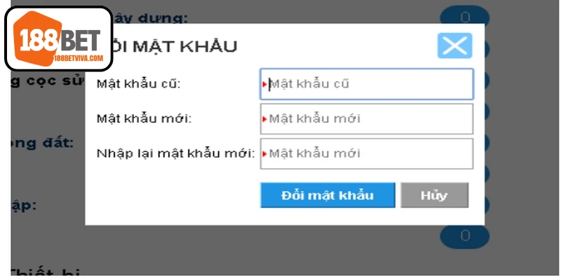 Cập Nhật Link Vào 188BET Chính Thức Cho Anh Em Game Thủ 17 Việc thay đổi mật khẩu có thể được thực hiện định kỳ